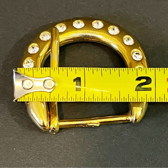 Leopard Panther Rhinestone Gold Pushback Concho Hardware Button Crafts Bling 5x - Picture 10 of 13